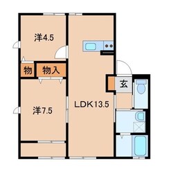 プレステージ宮崎Ⅱの物件間取画像